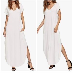 Elegant White Coastal Maxi Dress
